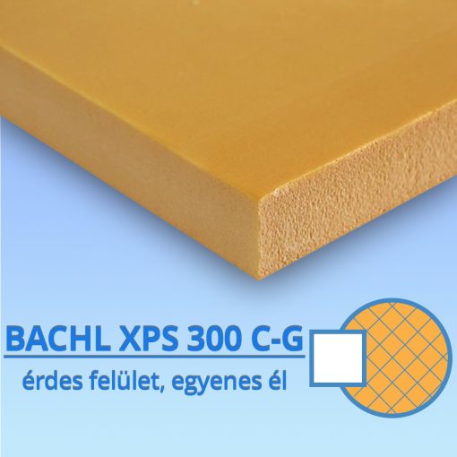 BACHL XPS 300C G, Univerzális érdesített felületű hőszigetelő lap 40 mm