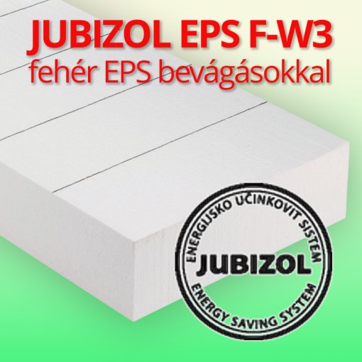 JUBIZOL EPS F-W3, hőszigetelő lemez bevágásokkal 20cm