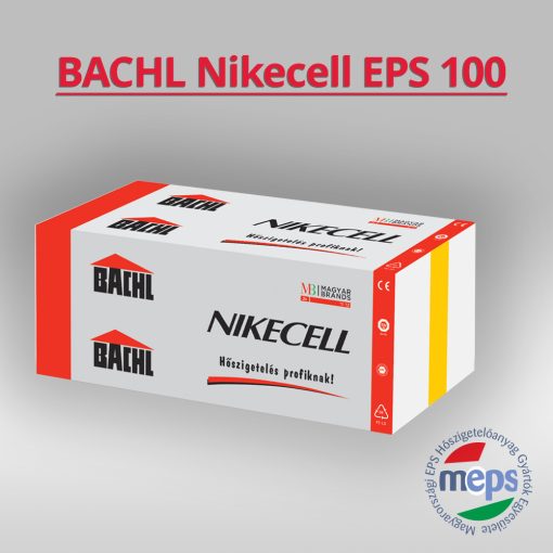 BACHL Nikecell EPS 100 lépésálló hőszigetelő lemez, 1000x500x240 mm