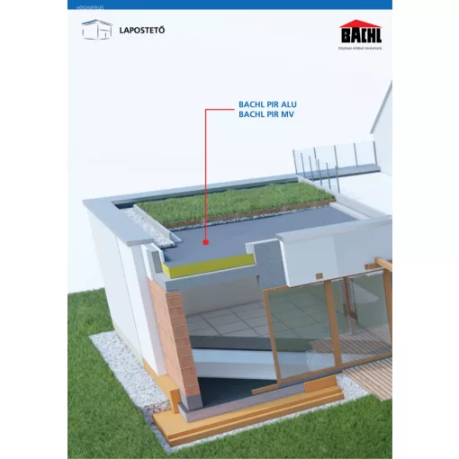 BACHL PIR MV hőszigetelő keményhab lemez (Lépcsős élképzéssel) SF 2400x1240x100 mm 