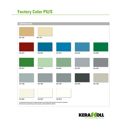 Factory Color PU színek